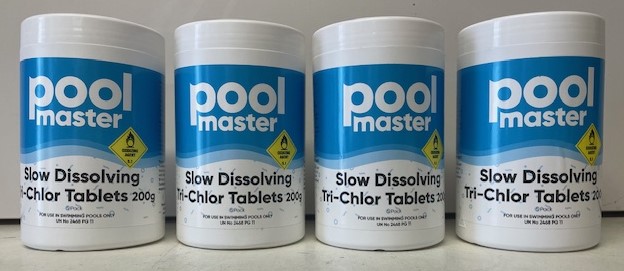 Pool Master Slow Dissolving Tri-Chlor Chlorine Tablets - 4KG pack