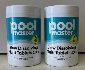 Pool Master Slow Dissolving Multi Chlorine Tablets - 2KG pack